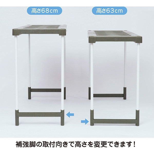 伸晃 クローゼット・押入れフリーラック ハイタイプ(1台入り