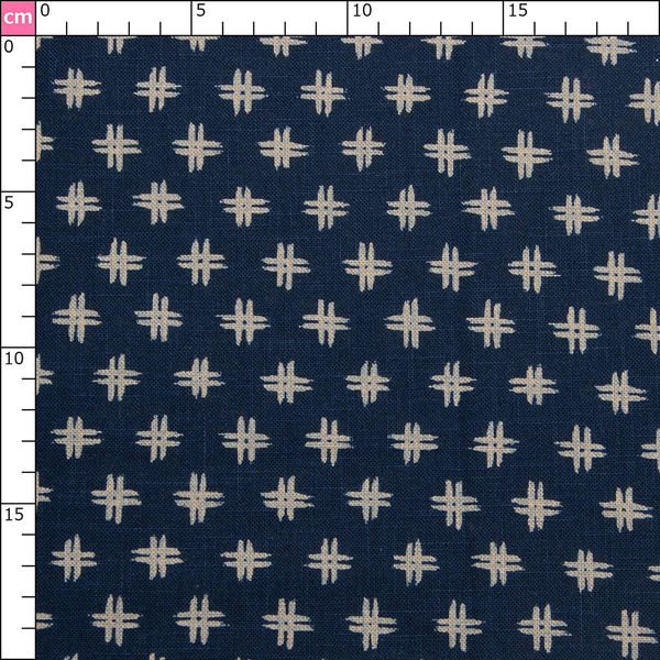 【超ポイントバック祭】 NBK 和風モダン柄生地 巾110cm×2m切売カット 井桁餅柄 KP7090-49 ファッション雑貨
