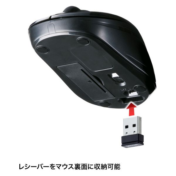 サンワサプライ ワイヤレスマウス 無線 静音 3ボタン 小型