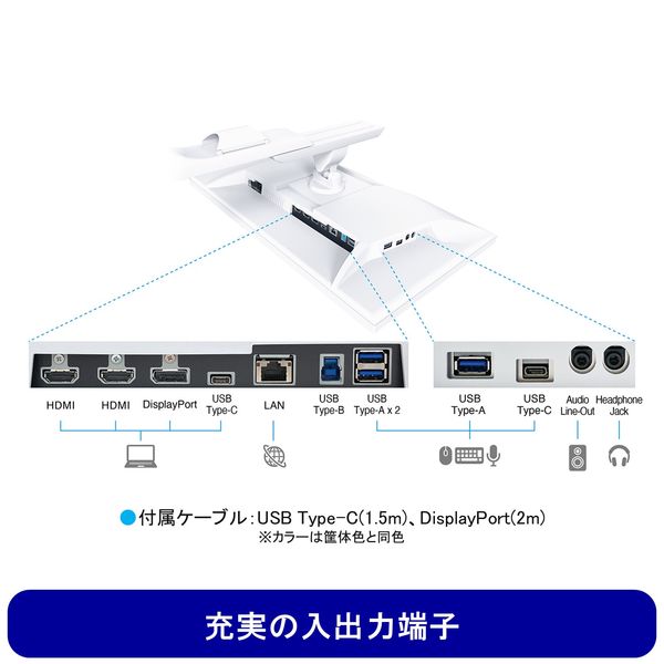 EIZO FlexScan 27インチ液晶モニター 3840x2160 HDMI/DP/USB Type-C
