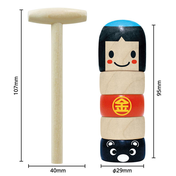 アーテック 金太郎だるま落し(木製玩具) 7699 1個 - アスクル