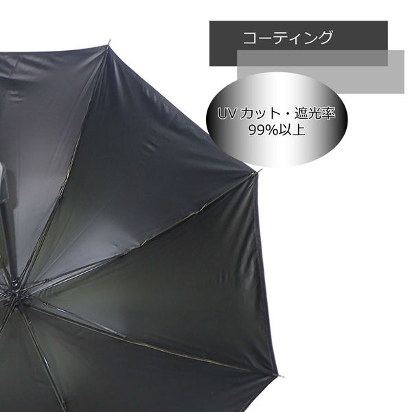 丸十コーポレーション 傘 無地 裏PU 65cm Lブルー 10002510 1本