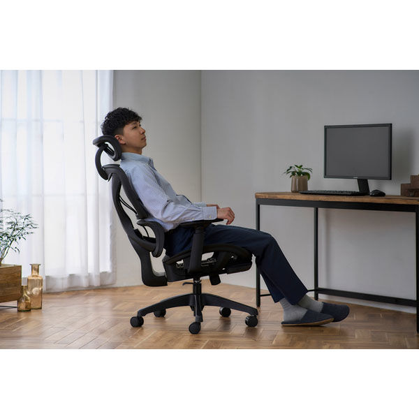 アイリスオーヤマ リクライニングワークチェア RWC-520 1台（直送品