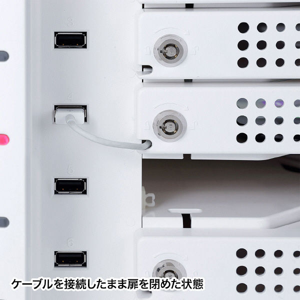 サンワサプライ iPad・タブレット収納個別鍵付きキャビネット サンワサプライ iPad・タブレット収納個別鍵付きキャビネット