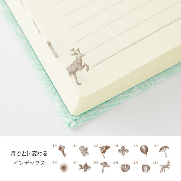 ミドリ 日記　３年連用　扉　京織 12905006 4冊（直送品） ミドリ