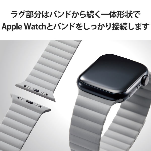 Apple Watch 対応 バンド シリコン グレー - 時計