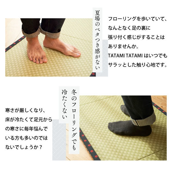 重澤製畳店 TATAMITATAMIインドアスタイル 屋内用 藍色x迷彩 1