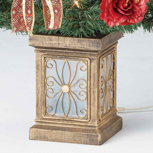 ストア・エキスプレス ポットライトホワイトクリスマスツリー スノー