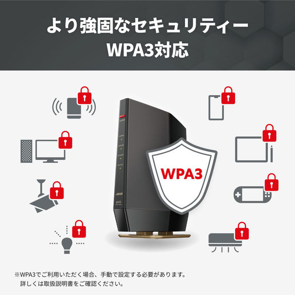 バッファロー WSR-6000AX8/DMB [無線LANルーター Wi-Fi6 11ax/ac/n/a/g