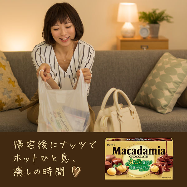 マカダミアチョコレート 6個 ロッテ チョコレート - アスクル