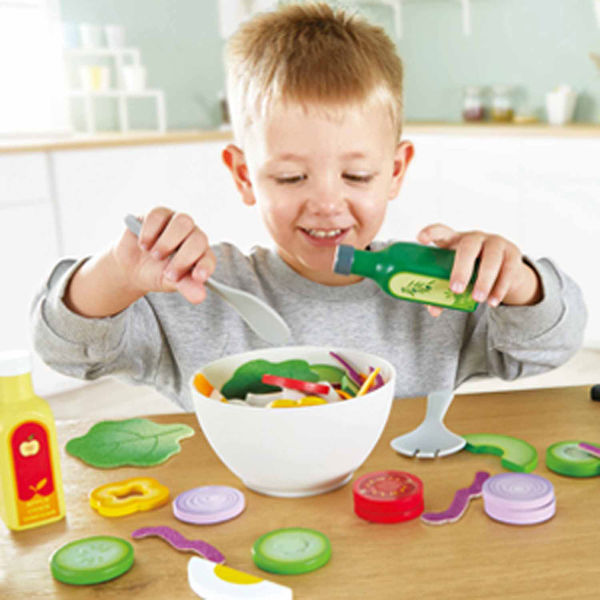 Hape ヘルシーサラダセット おままごと E3174 1個 - アスクル