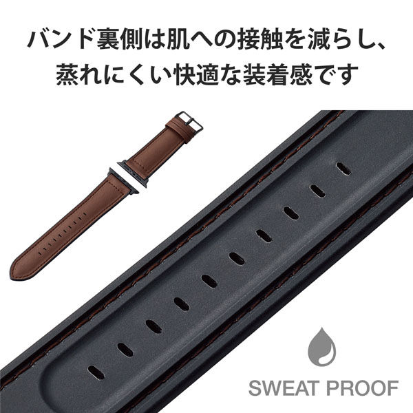アップルウォッチ バンド ベルト レザー ビジネス 金具ブラック アップルウォッチ バンド ベルト レザー ビジネス 金具ブラック