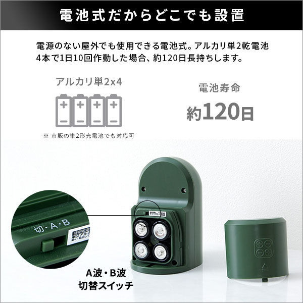 ホームテイスト 超音波式 猫しっし SH-17-ML13 1個（直送品