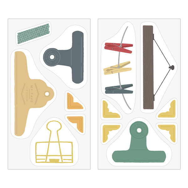 クリップステッカー クリップ柄 82623006 1セット（3個） デザイン