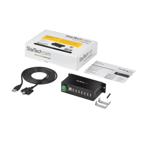 USBハブ 7ポート USB 2.0 ウォールマウント対応 産業用 ST7200USBM 1個 Startech.com