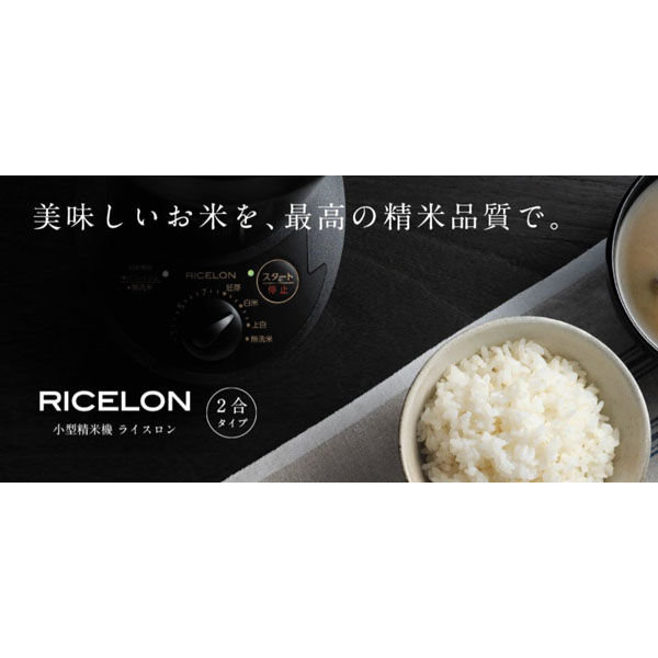 エムケー精工 ミニ精米機（RICELON）2合タイプ SM-201W 2台