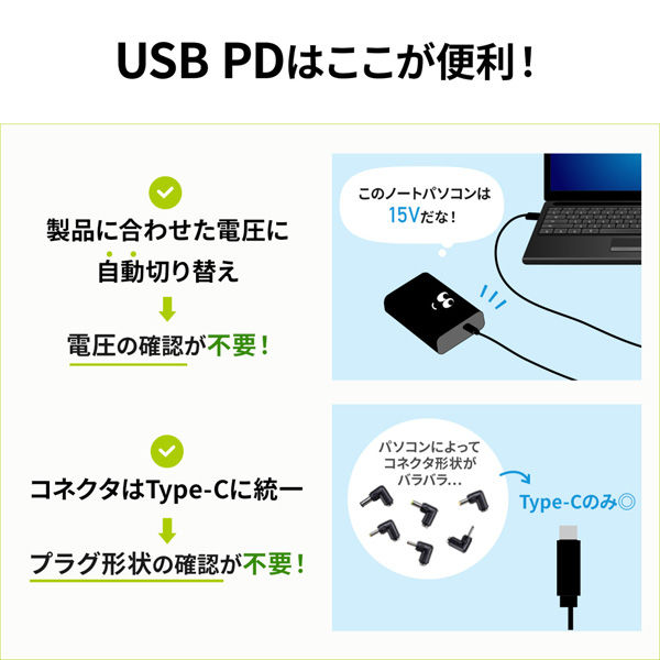 サンワサプライ USB PD対応モバイルバッテリー（20100mAh・PD45W） BTL-RDC26 1個（直送品）