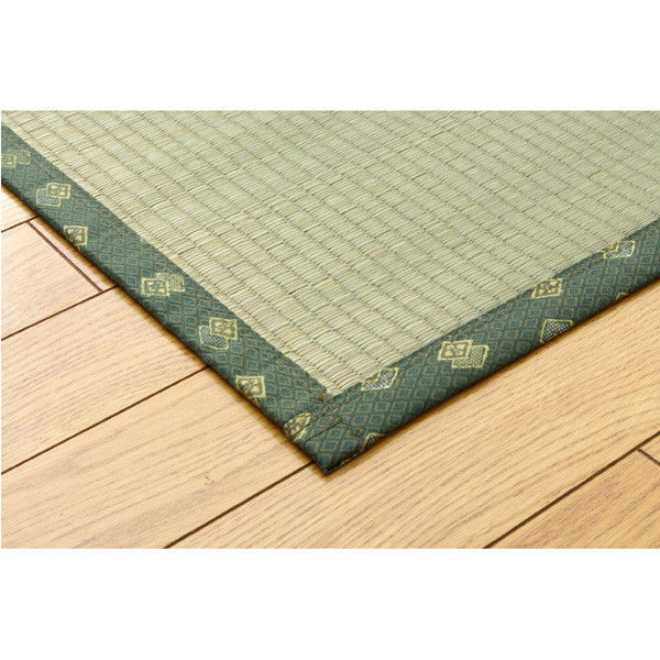 純国産 フリーカット い草 上敷き カーペット 『F竹』 江戸間6畳 (約261×352cm)