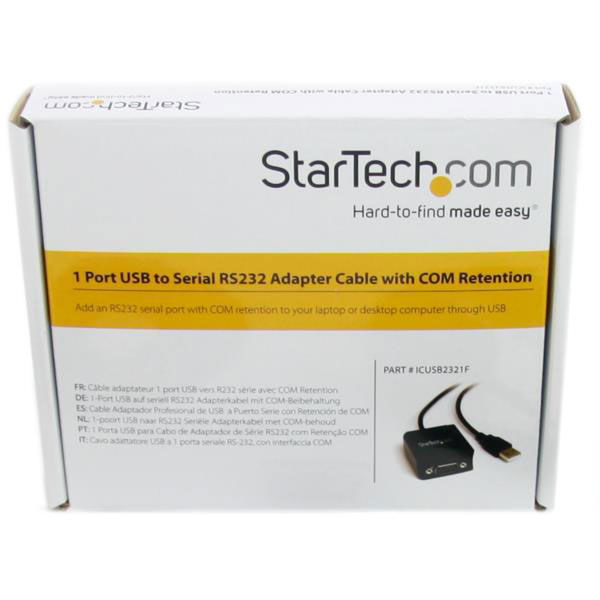 USB - RS232Cシリアル変換ケーブルアダプタ ICUSB2321F 1個 StarTech