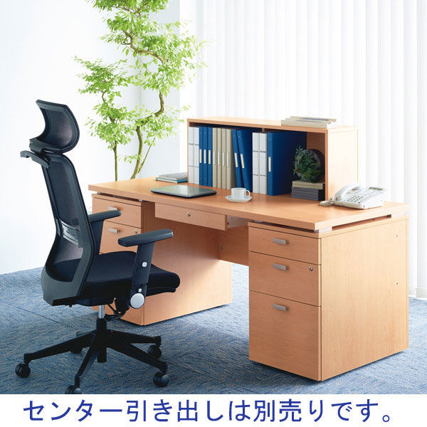 組立設置込】ARAN WORLD EIDOS エイドス 両袖机 ライトオーク 幅