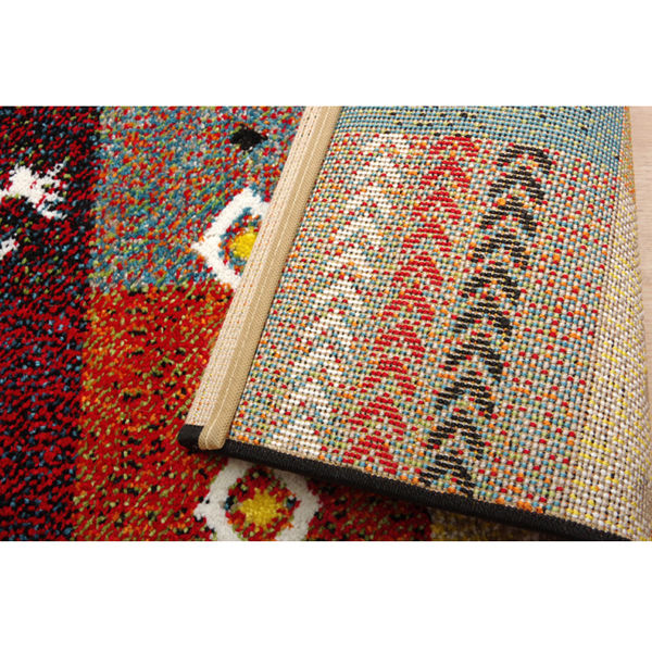 イケヒコ 玄関マット トルコ製 ウィルトン織り 『フォリア』 レッド 約70×120cm 1枚（直送品） - アスクル