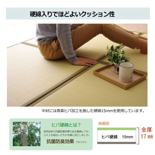 イケヒコ 水拭きできる ポリプロピレン 置き畳 ユニット畳