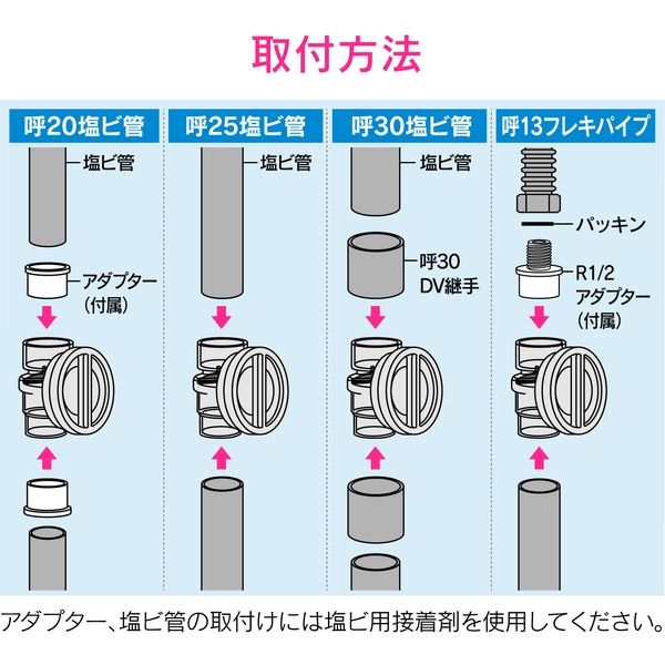 カクダイ GAONA GA-KW030 ドレントラップ 20/25縦横引 1個（直送品