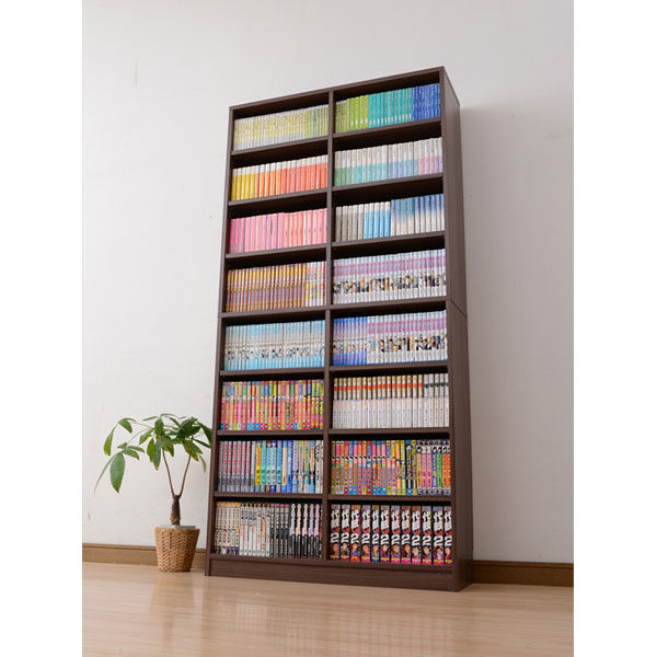 YAMAZEN オープンラック 幅905×奥行290×高さ1840mm ウォルナット YAMAZEN オープンラック 幅905×奥行290×高さ1840mm ウォルナット