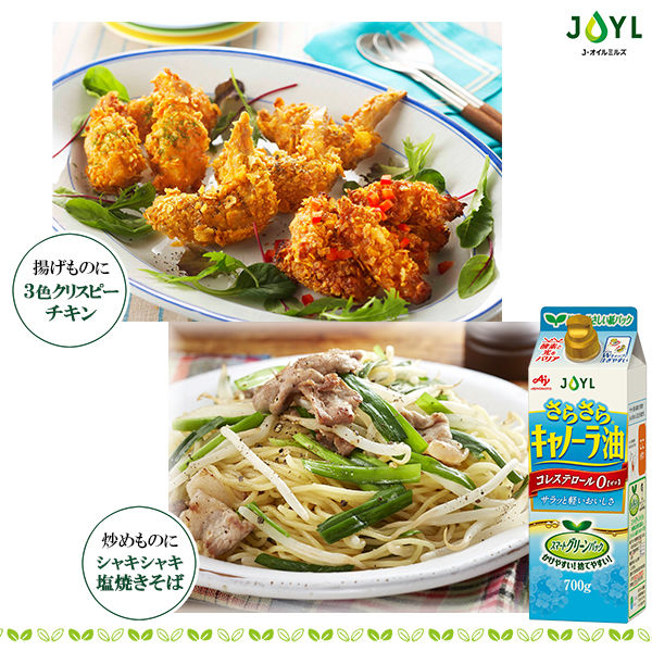 【紙パック】J-オイルミルズ さらさらキャノーラ油 コレステロールゼロ 700g 1セット（5本） JOYL