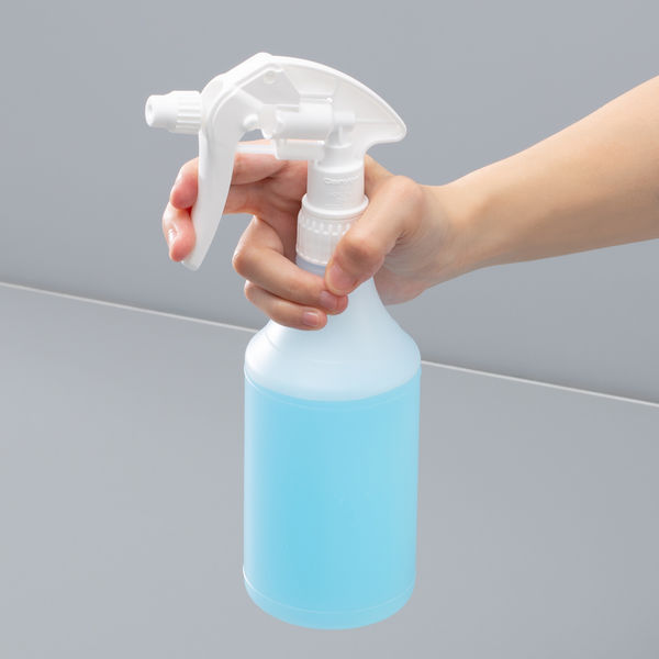 スプレーボトル】 三宝化成 「現場のチカラ」 キャニオンスプレー 500ml 白 半透明 1セット（10本） オリジナル - アスクル