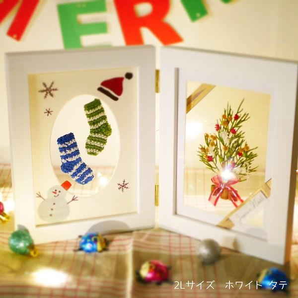 大仙 標本風フレーム フロッテ 2LWタテ ホワイト R09502802 1個（直送