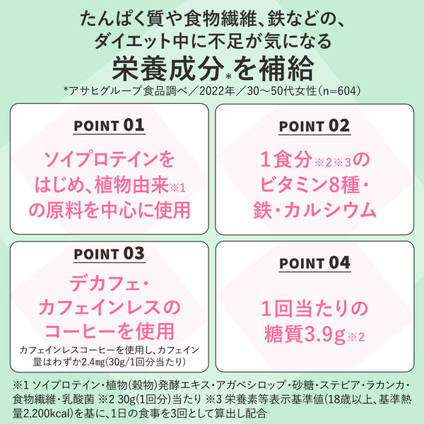 スリムアップスリムシェイプ 糖質コントロール SOY PROTEIN 3個 アサヒ