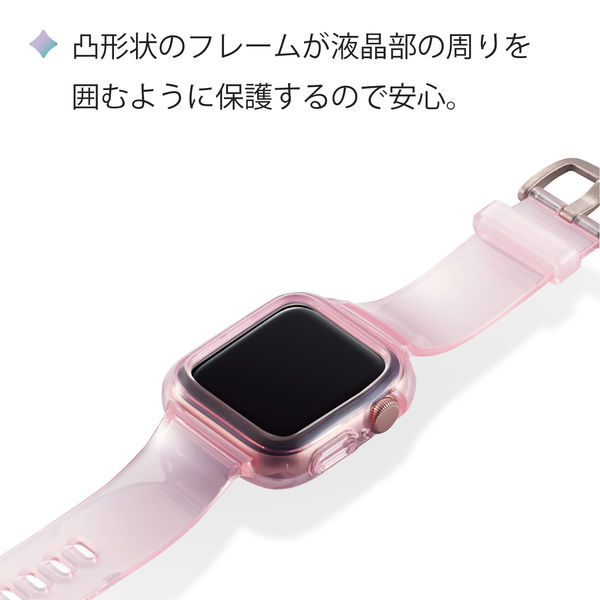 Apple Watch アップルウォッチ ピンク クリアバンド40mm - 時計