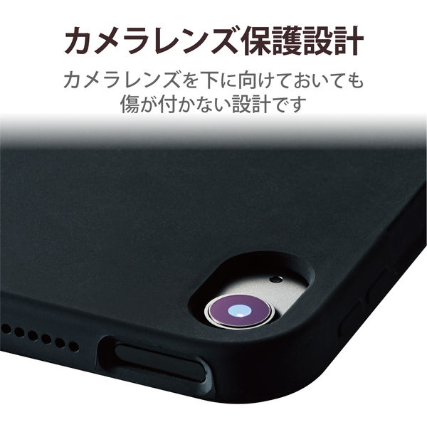エレコム iPad Air 10.9 第5 4世代 (2022 2020年) ケース ZEROSHOCK オートスリープ対応 手帳型 背面クリア