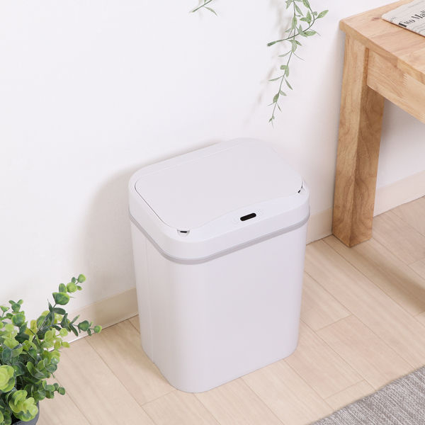 不二貿易 センサーダストボックス 12L アイボリー 16704 1セット 不二貿易 センサーダストボックス 12L アイボリー 16704 1セット