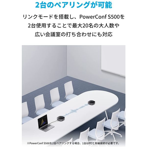 Anker PowerConf S500 会議用マイクスピーカー Amazon.co.jp: 【アップグレード版】 Anker PowerConf S500 会議