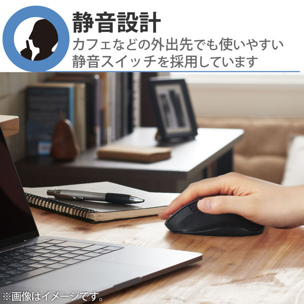 ワイヤレスマウス 無線 Bluetooth 静音 5ボタン M ガン