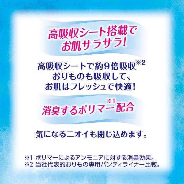 吸水ライナー チャームナップ 吸水さらフィ 微量用 5cc 消臭タイプ 羽