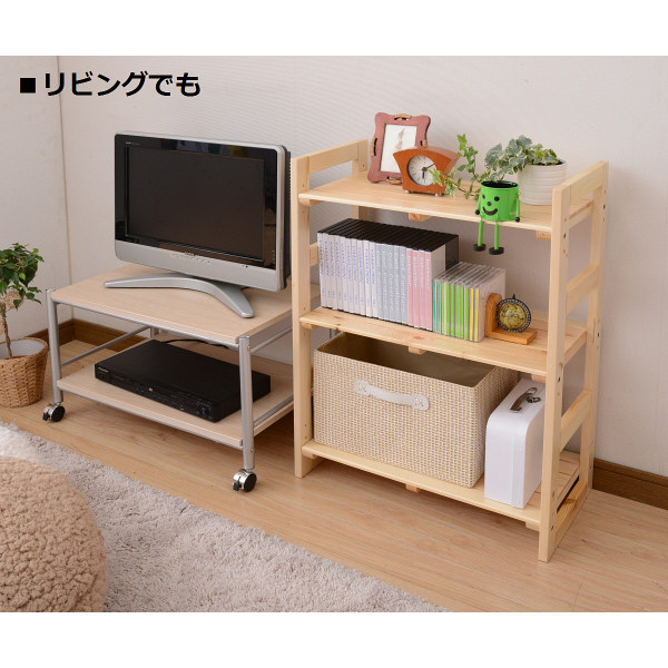 YAMAZEN ウッドラック 幅600×奥行300×高さ800mm ナチュラル YAMAZEN ウッドラック 幅600×奥行300×高さ800mm ナチュラル