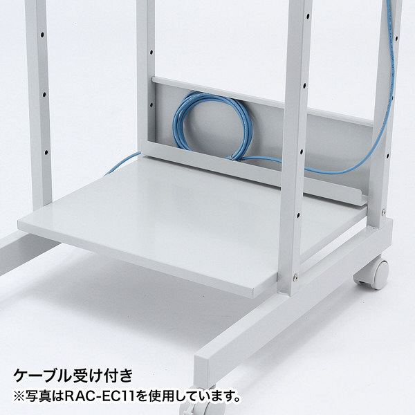 サンワサプライ パソコンラック 幅750×奥行725×高さ1120～1270mm