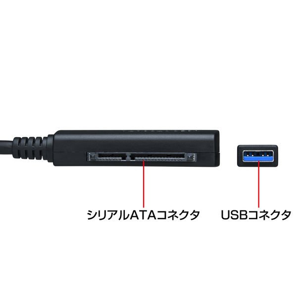 サンワサプライ 変換ケーブル A[オス]-シリアルATA[オス]（HDD・SSD