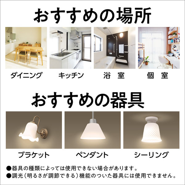 パナソニック LED電球 一般電球タイプ E26口金 40形 昼光色 広配 パナソニック LED電球 一般電球タイプ E26口金 40形 昼光色 広配