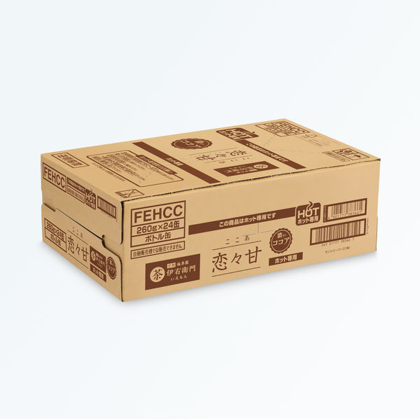 サントリー ホット伊右衛門 恋々甘(ここあ)260g ボトル缶 1箱 サントリー ホット伊右衛門 恋々甘(ここあ)260g ボトル缶 1箱