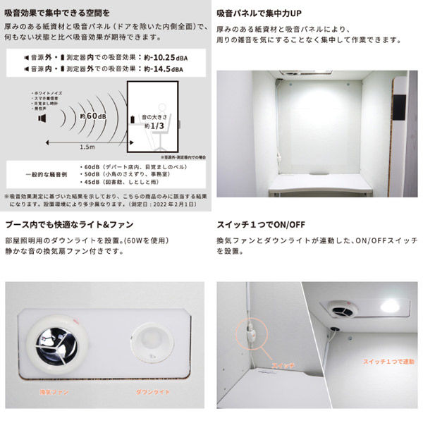 カワグチマック Paper Style ワークブースボックス コンフォート