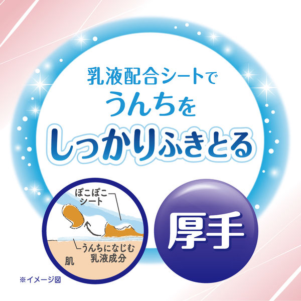 グーンプラス 汚れすっきりおしりふき（60枚×3個）12パック 大王製紙