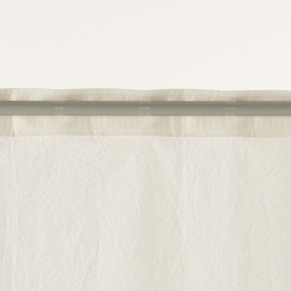 無印良品 防炎 遮光性 二重織りノンプリーツカーテン 幅100×丈200cm用 