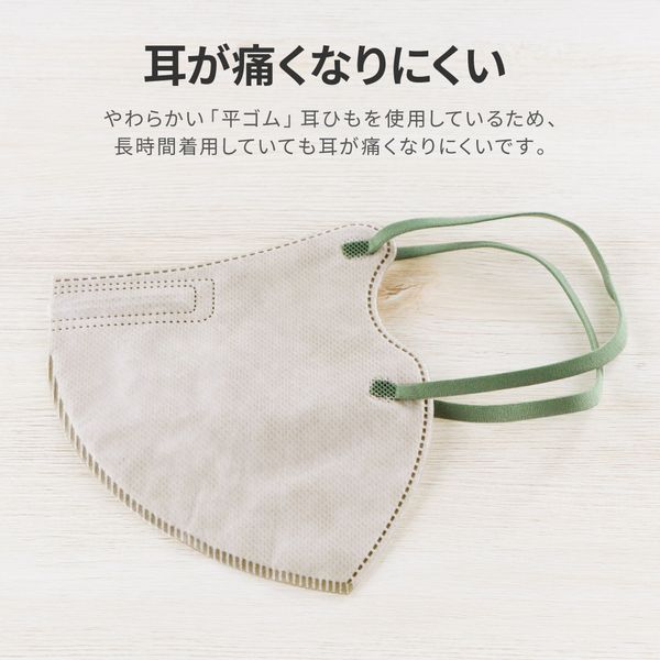 不織布マスク W COLOR MASK 3D キープフィット 立体設計 20枚入