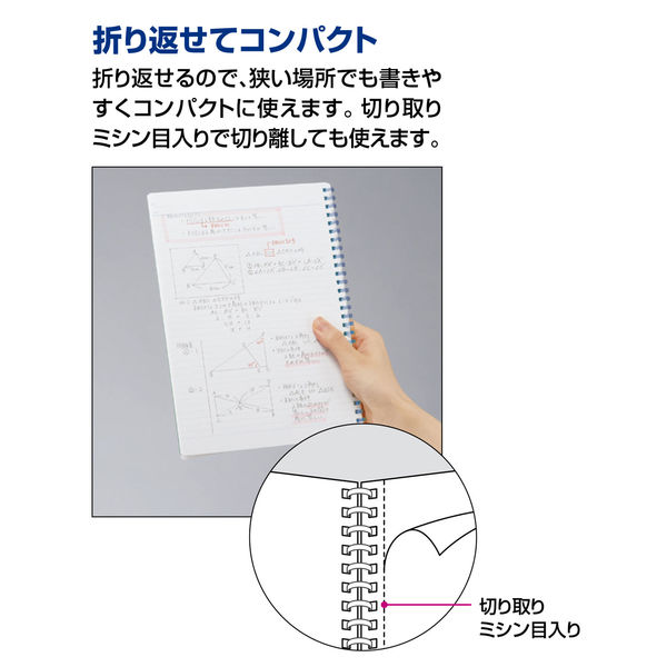 コクヨ キャンパスソフトリングドット４０枚Ｂ５青 ス-S111BT-B 1冊