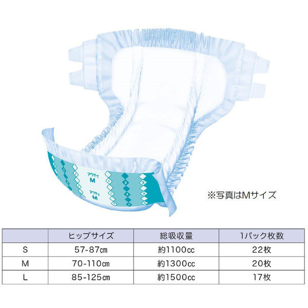 日本製紙クレシア アクティ テープ止め すっきりタイプMサイズ 84354 1