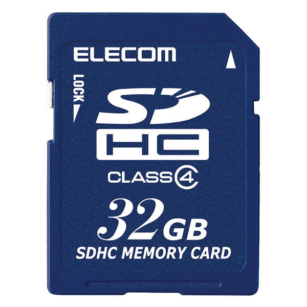 SD カード 32GB Class4 一眼レフ 写真 動画 MF-HCSD032GC4A エレコム 1